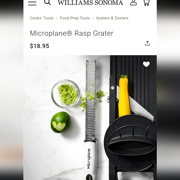 White Microplane Rasp Grater NEW - Picture 4 of 6